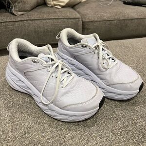HOKA Women’s Bondi SR Size ten frost (white)
